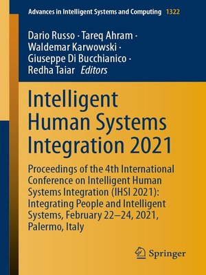 cover image of Intelligent Human Systems Integration 2021